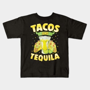 Tacos And Tequila Cinco De Mayo Kids T-Shirt